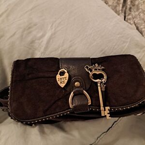 Juicy Couture Dark Brown Suede Bag